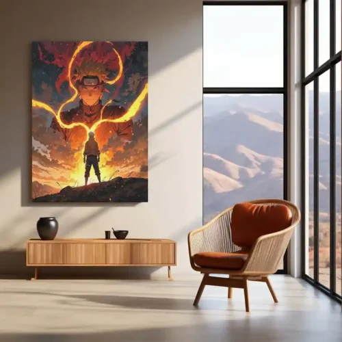 Anime Metal Poster | Naruto Uzumaki ? The Fire Within Metal Poster | Naruto Shippuden Anime Wall Frame - Image 3