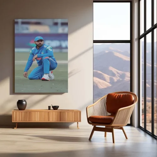 Cricket Metal Poster | Virat Kohli Metal Poster ? Iconic Cricket Legend Wall Art - Image 3