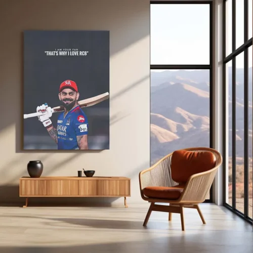 Cricket Metal Poster | Virat Kohli Metal Poster ? Iconic Cricket Legend Wall Art 4 - Image 3