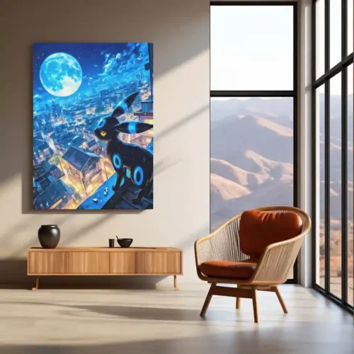 Umbreon?s Midnight Watch ? Pok?mon Metal Poster | Dark-Type Eeveelution Wall Frame - Image 3