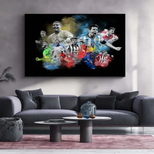 Beautiful Football ? Metal Frame | Artistic Football Wall Poster | Stylish Game-Inspired Decor for Fans & Players - Image 2