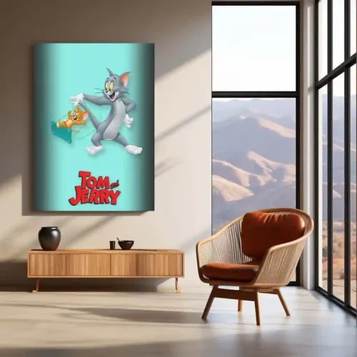 Tom and Jerry ? Classic Cartoon Chase Metal Frame - Image 3