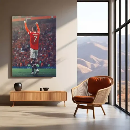 Cristiano Ronaldo Manchester United #7 ? Metal Frame | Iconic Football Wall Art - Image 3