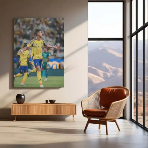Cristiano Ronaldo Metal Frame | Football Legend Wall Art | CR7 Poster - Image 3