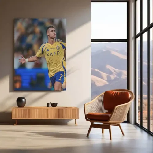 Cristiano Ronaldo Metal Frame | Football Legend Wall Art | CR7 Poster 03 - Image 3