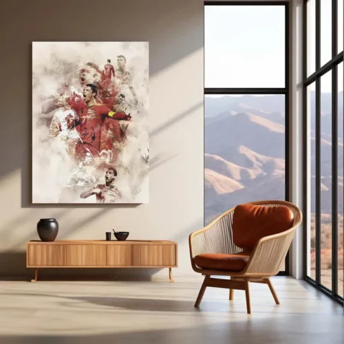 Cristiano Ronaldo Metal Frame ? Iconic Football Wall Art - Image 3