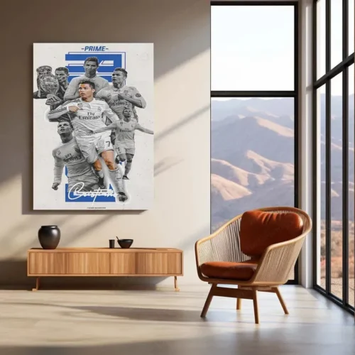 Cristiano Ronaldo Metal Frame ? Iconic Football Wall Art 1 - Image 3