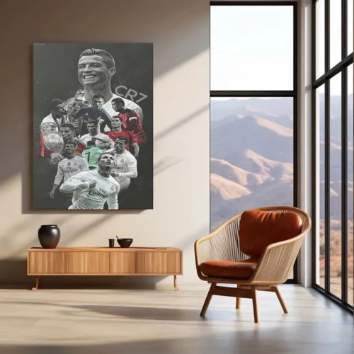 Cristiano Ronaldo Metal Frame ? Iconic Football Wall Art 3 - Image 3