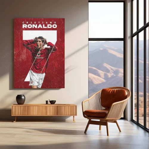 Cristiano Ronaldo Metal Poster ? Football Legend Wall Art - Image 3