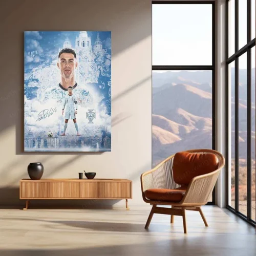 Cristiano Ronaldo Metal Poster ? Iconic Football Legend Wall Art 1 - Image 3