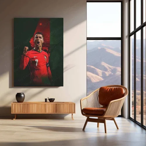 Cristiano Ronaldo Metal Poster ? Iconic Football Legend Wall Art 2 - Image 3
