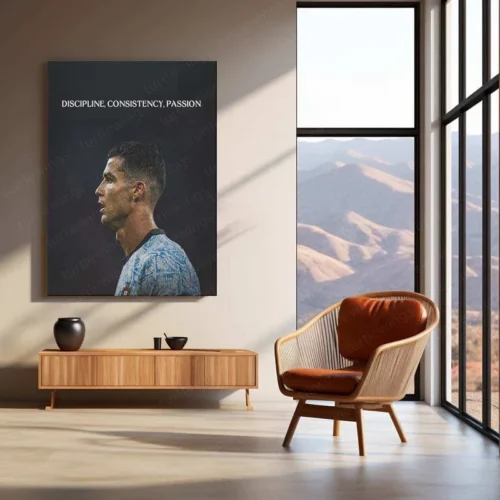 Cristiano Ronaldo Metal Poster ? Iconic Football Legend Wall Art 4 - Image 3