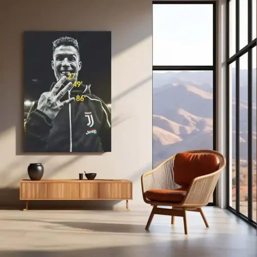 Cristiano Ronaldo ? Metal Frame | Iconic Football Wall Art 01 - Image 3