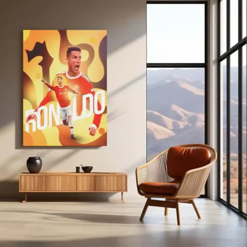 Cristiano Ronaldo ? Metal Frame | Iconic Football Wall Art 02 - Image 2