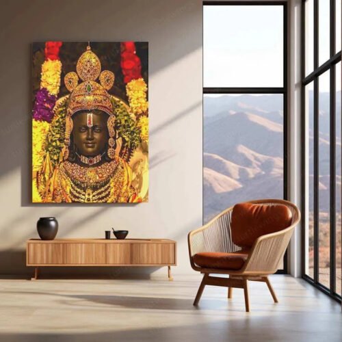 Ram Lalla Metal Poster ? Divine Childhood Avatar Wall Art | Spiritual Hindu Decor - Image 3