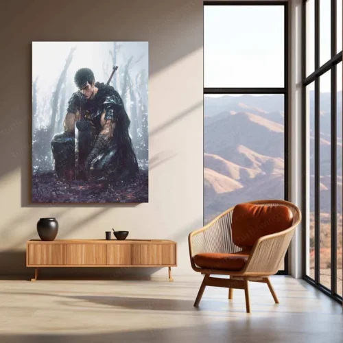 Berserk Metal Poster ? Guts Dark Fantasy Anime Wall Art 3 - Image 3