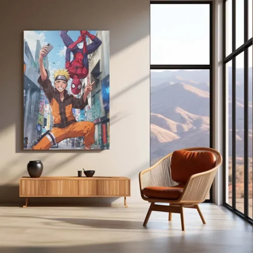 Anime Metal Poster | Naruto & Spider-Man Metal Poster ? The Ultimate Hero Crossover - Image 3