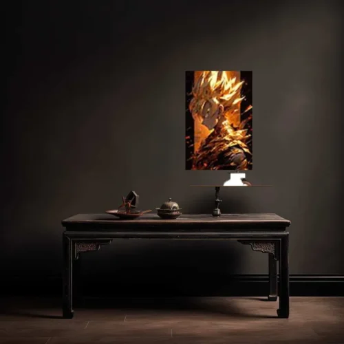 Goku Dragon Ball Z Metal Poster | Saiyan Warrior Wall Art | Anime Power-Up Decor - Image 3