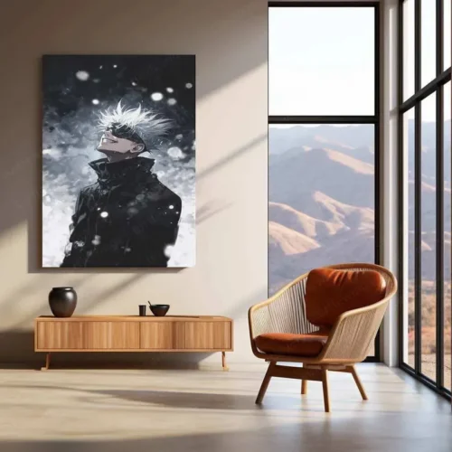 Gojo Satoru Metal Poster ? Iconic Jujutsu Kaisen Character Art | Powerful Anime Wall Decor - Image 3