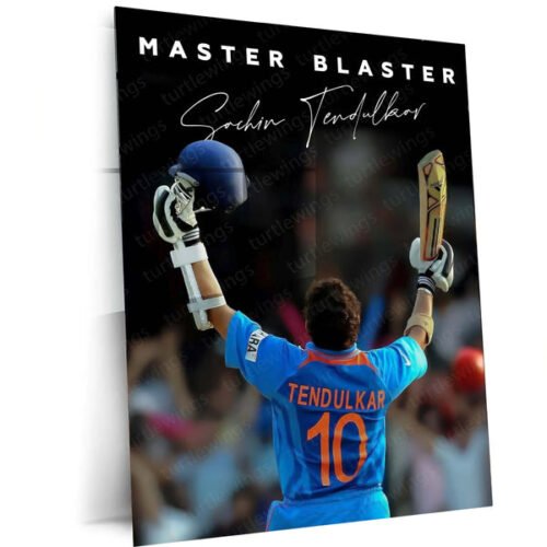 Cricket Metal poster | Sachin Tendulkar Metal Poster ? Master Blaster