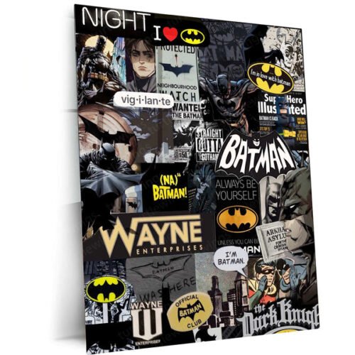 Batman Metal Poster ? Dark Knight Wall Art | Gotham Hero Aesthetic Decor