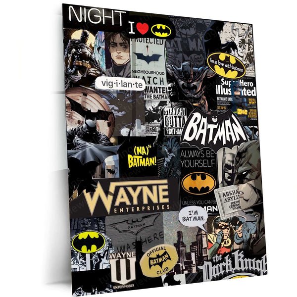 Batman Metal Poster ? Dark Knight Wall Art | Gotham Hero Aesthetic Decor