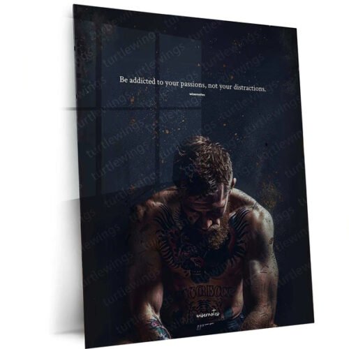Conor McGregor Quote Metal Poster ? Motivational MMA Wall Art | Fighter Mindset Decor 2