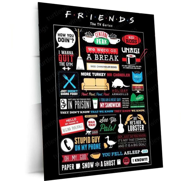 Friends Series Metal Poster ? Iconic TV Show Wall Art 1
