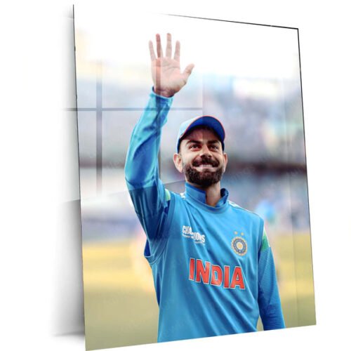 Cricket Metal Poster | Virat Kohli Metal Poster ? Iconic Cricket Legend Wall Art 1