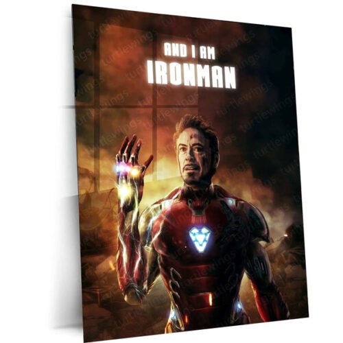 I Am Iron Man Metal Poster ? Iconic Marvel Tribute Wall Art | Tony Stark Legacy