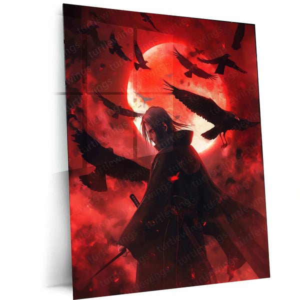 Itachi Uchiha Metal Poster ? Akatsuki Anime Wall Art | Naruto Shippuden Decor