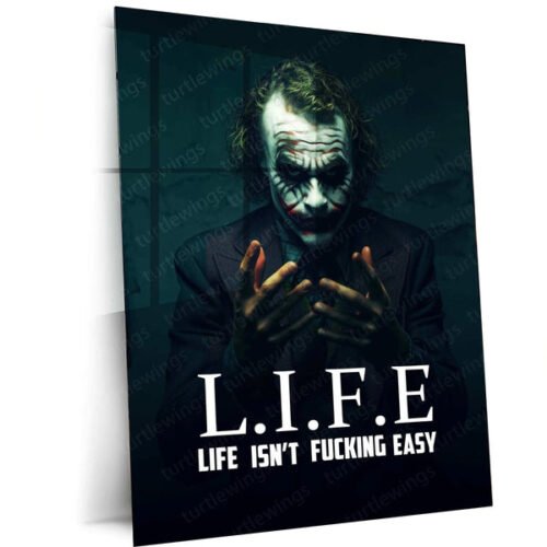 Joker 'Life ' Quoted Metal Poster