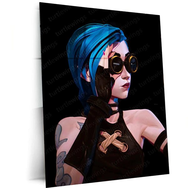 Jinx Metal Poster ? Arcane & League of Legends Wall Art