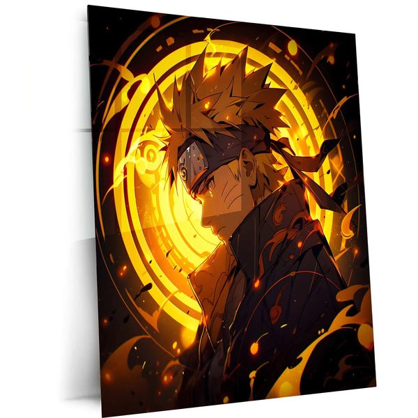 Kawaii Naruto Metal Poster | Cute Anime Wall Art | Adorable Ninja Aesthetic 4