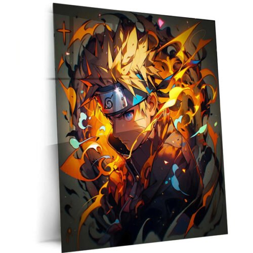 Kawaii Naruto Metal Poster | Cute Anime Wall Art | Adorable Ninja Aesthetic 5