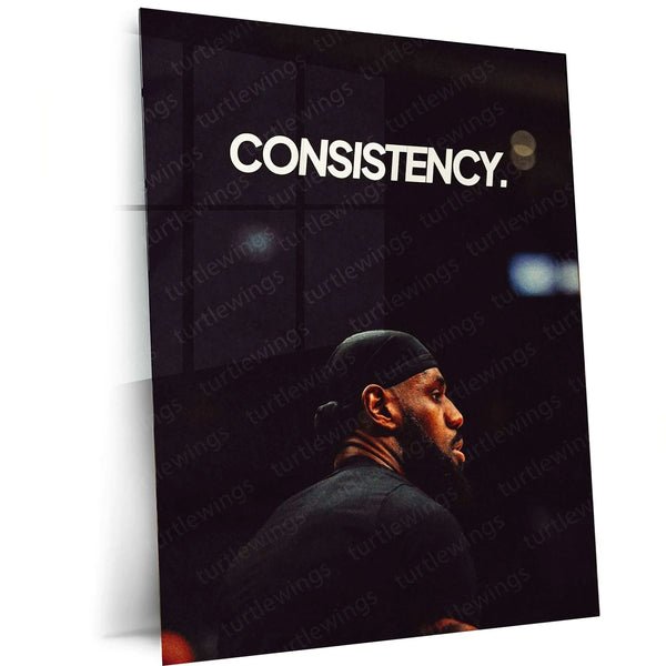LeBron James Quote Metal Poster ? Motivational Basketball Wall Art |
