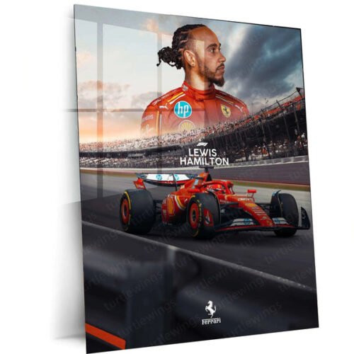 Lewis Hamilton Metal Frame | A Tribute to the F1 Legend