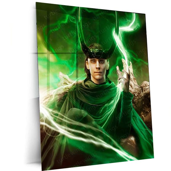 Loki Metal Poster ? God of Mischief Wall Art | Marvel Villain Aesthetic Decor