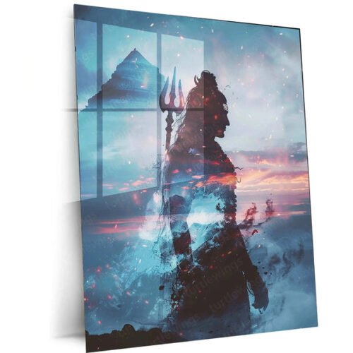 Lord Shiva Metal Poster ? Mahadev Wall Art | Divine Hindu Spiritual Decor 7