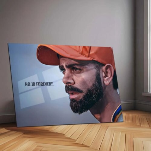 Cricket Metal Poster | Virat Kohli Metal Poster ? Iconic Cricket Legend Wall Art 3