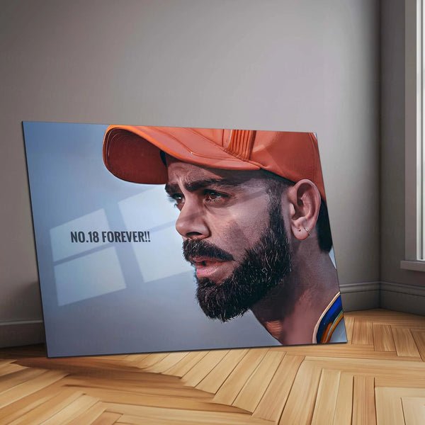 Cricket Metal Poster | Virat Kohli Metal Poster ? Iconic Cricket Legend Wall Art 3