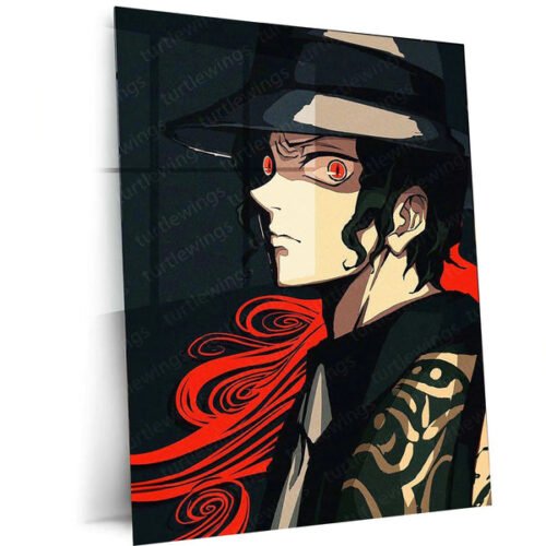 Muzan Kibutsuji Metal Poster ? Demon Slayer Anime Villain Wall Art 2