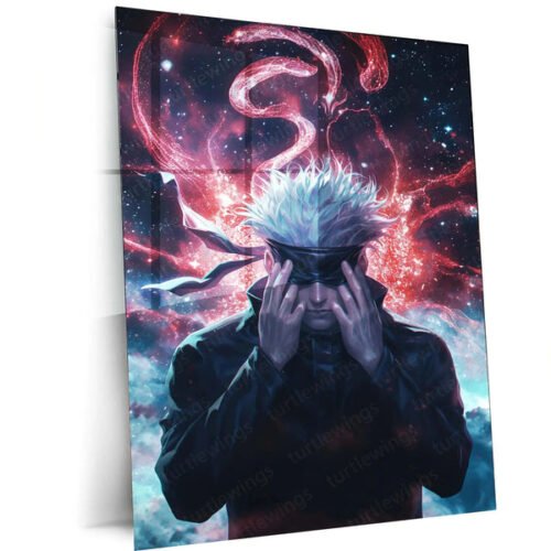 Gojo Satoru - Jujutsu Kaisen Metal Poster | Anime Wall Art | Limitless Power