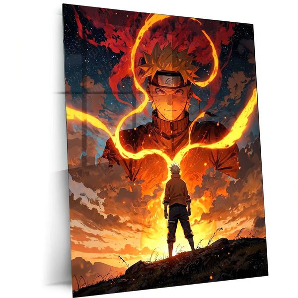 Anime Metal Poster | Naruto Uzumaki ? The Fire Within Metal Poster | Naruto Shippuden Anime Wall Frame