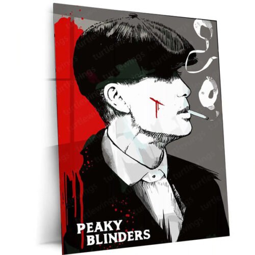 Peaky Blinders ? Thomas Shelby Poster | Grit & Smoke Gangster Wall Art Metal Frame
