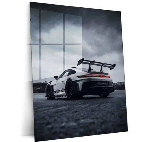 Cars Metal Poster | Porsche 911 GT3 RS ? Storm Edition Metal Poster | Supercar Wall Frame