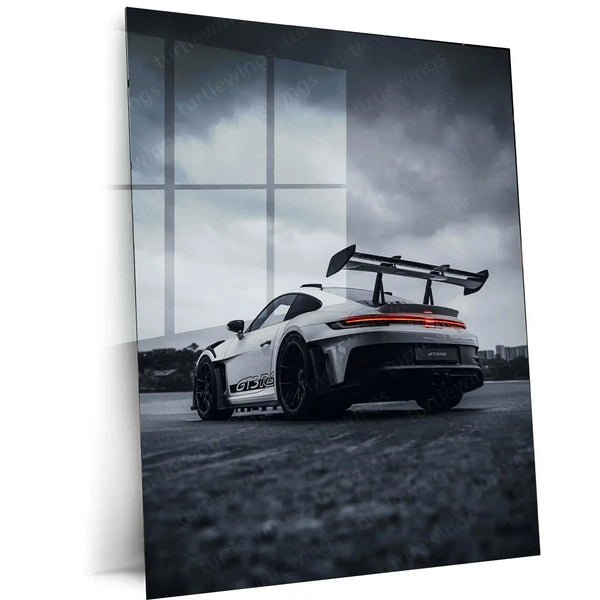 Cars Metal Poster | Porsche 911 GT3 RS ? Storm Edition Metal Poster | Supercar Wall Frame