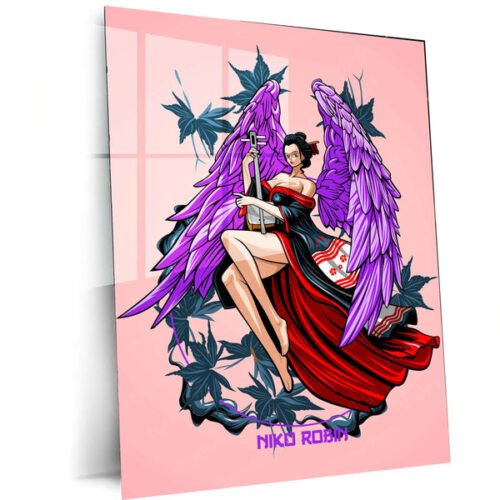 Anime Metal Poster | Nico Robin Metal Poster | One Piece Wall Art | Archaeologist of the Straw Hats Decor