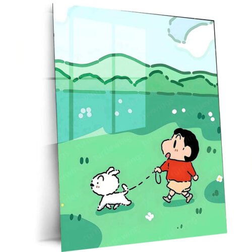 Shinchan Metal Poster ? Fun & Playful Anime Wall Art | Cartoon Decor