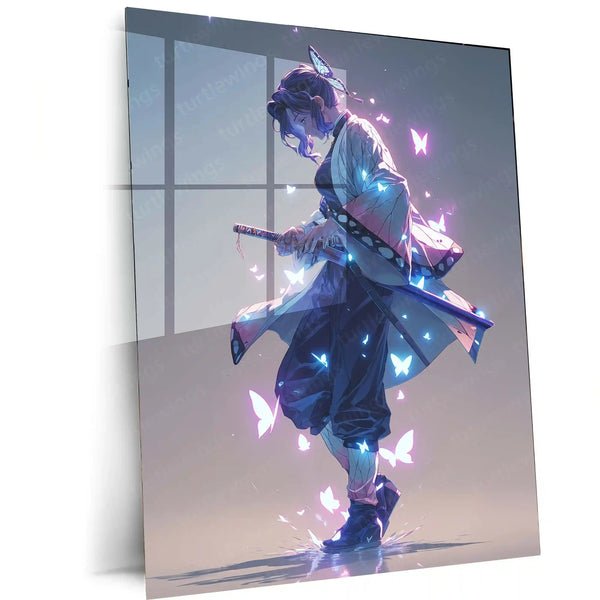 Shinobu Kocho ? Dance of the Butterflies Metal Poster | Demon Slayer Wall Frame 01